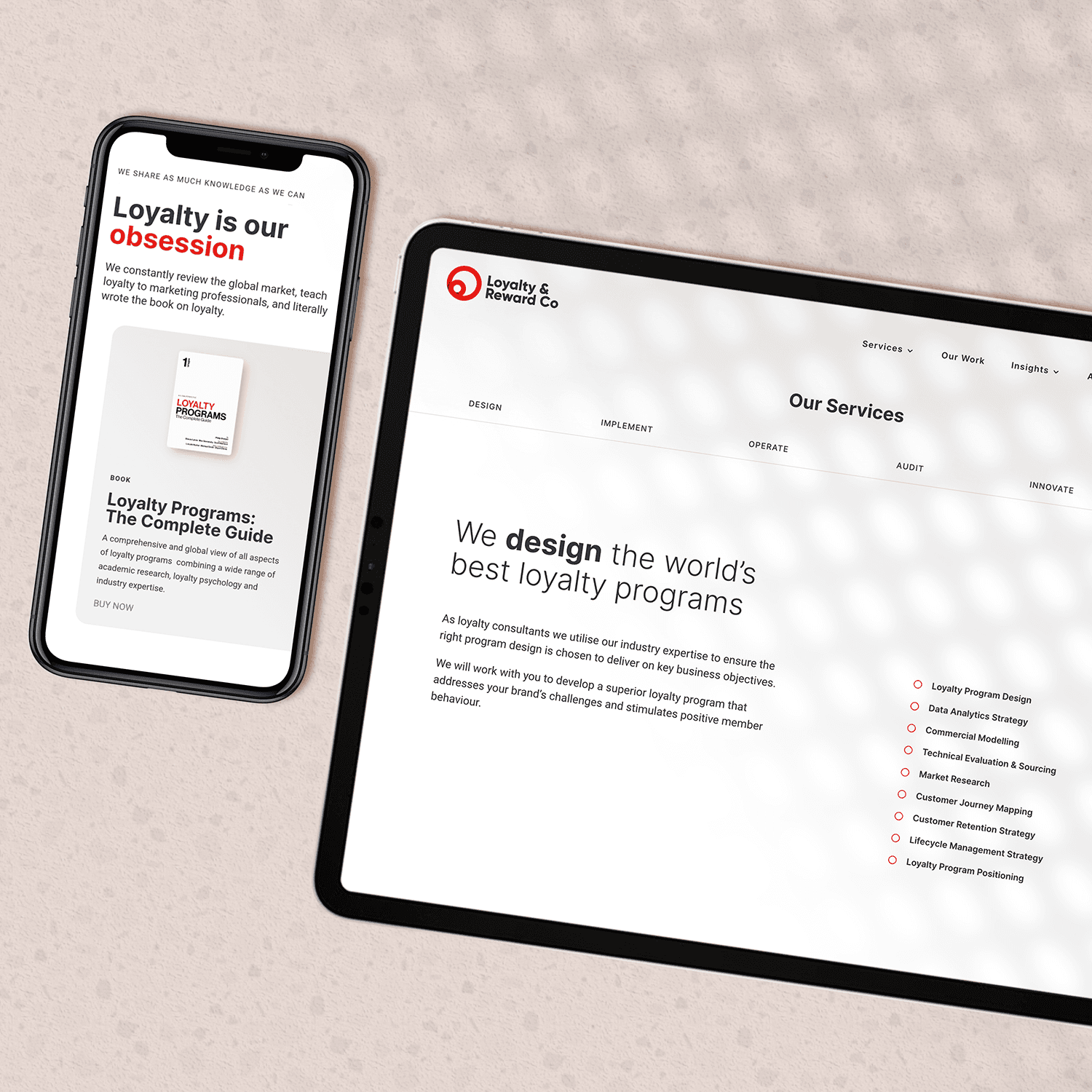 Website Design for leading Loyalty Consulting & Strategy brand