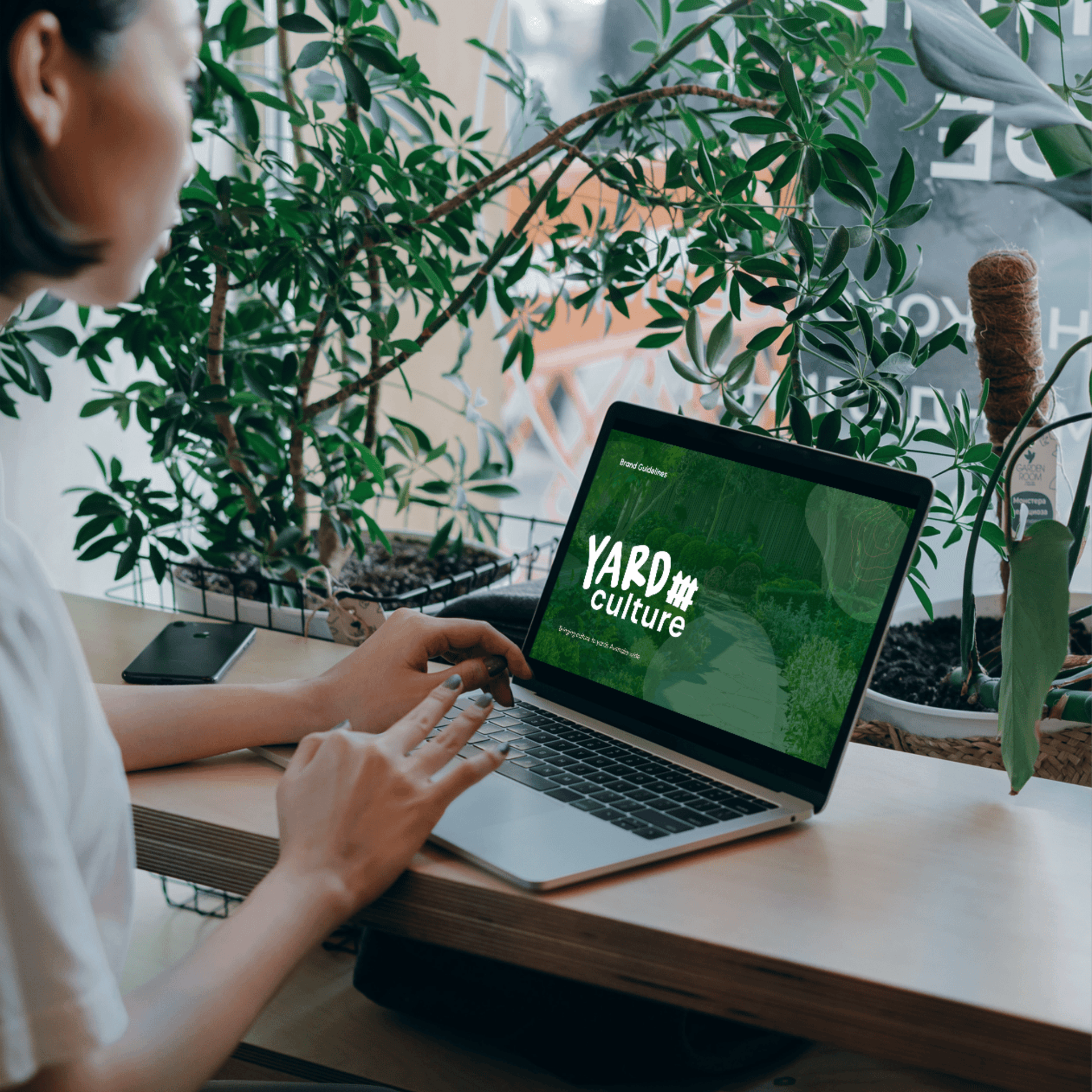 Brand identity for online landscape design service YARD Culture